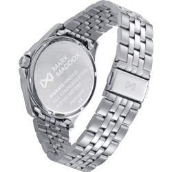 Reloj Caballero Acero Esfera Plata 41 mm 3 Agujas 10 ATM Hm1031-07