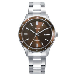 Reloj Viceroy Hombre 401487-47 Acero Bisel Marrón 41 mm 10 ATM