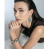 Reloj Viceroy Mujer Acero Malla Milanesa Esfera Verde 33 mm Calendario 50 m 401344-67