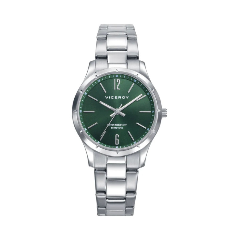 Reloj Viceroy Mujer Acero Esfera Verde 32 mm 50 m Elegante 401342-65