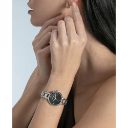 Reloj Viceroy Mujer Acero Esfera Negra 28 mm Elegante 30 m 401336-97
