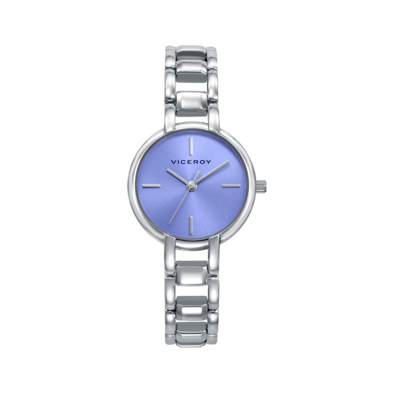 Reloj Viceroy Mujer Acero Esfera Azul 28 mm Elegante 30 m 401336-37