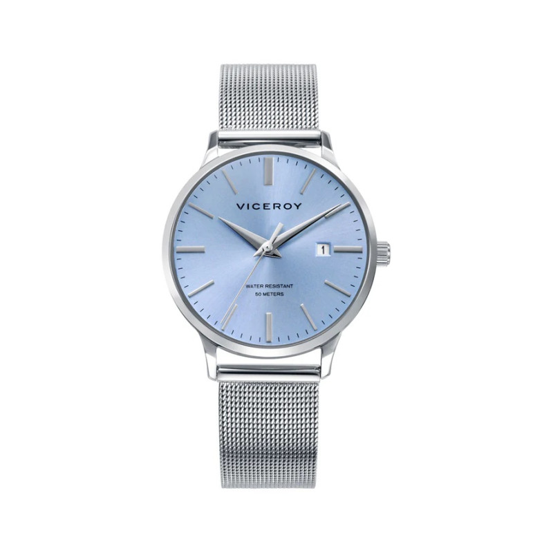 Reloj Viceroy Mujer Malla Milanesa Acero Esfera Azul 33 mm 50 m 401344-37