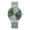 Reloj Viceroy Hombre Malla Milanesa Acero Esfera Verde 41 mm 50 m 401497-67