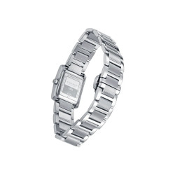 Reloj Viceroy Mujer Acero Cuadrado Esfera Roja Elegante 25,5 mm 41162-77