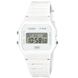 Reloj Casio Digital Color Blanco F-91wb-7aef