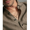 Collar Hombre Acero IP Dorado con Cruz 55+5 cm Colgante Elegante 14393C01012