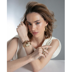 Pendientes Viceroy Mujer Acero IP Dorado Colgantes 4,8 cm Elegantes 15205e01012