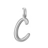 Colgante Letra C Mujer Acero Plateado Inicial 1,5 cm
