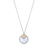 Collar Mujer Plata de Ley Bicolor Árbol de la Vida Madreperla 42+3 cm