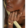 Anillo Mujer Acero Bicolor IP Dorado Diseño Elegante Tallas 12 a 18