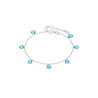 Pulsera Plata de Ley 925 con Circonitas Azules D03603/BD
