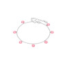 Pulsera Plata de Ley 925 con Circonitas Rosas D03603/BB