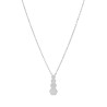 Collar Mujer Hexagonal Plata de Ley 925 Rodiada con Circonitas D03207/BG