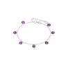 Pulsera Plata de Ley 925 con Circonitas Color Lila D03603/BC