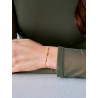 Pulsera Mujer Plata de Ley 925 Baño Oro 18K con Circonitas Baguette D04103/AD