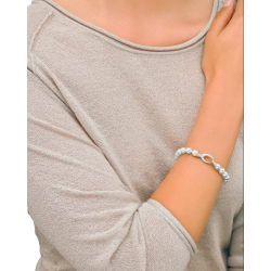 Pulsera Mujer Majorica Plata Perla 8mm Largo 19mm