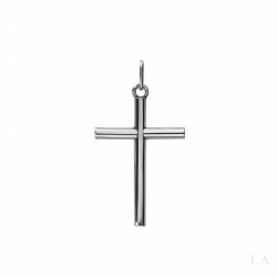 Cruz Plata Sin Cristo 3 Cm Lisa Brillo 1cr-cs0011