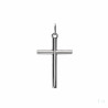 Cruz Plata Sin Cristo 3 Cm Lisa Brillo 1cr-cs0011