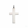 Cruz En Plata Lisa Brillo 5x3 Cm