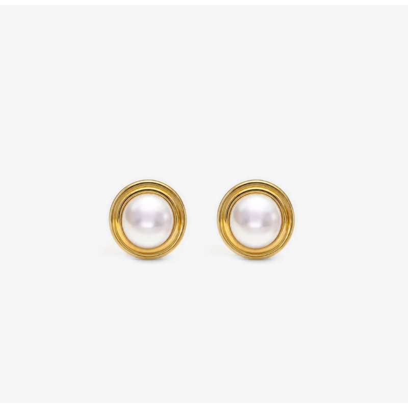 Pendientes Dorados Clip Halo 18262.01.1.e000