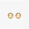 Pendientes Dorados Clip Halo 18262.01.1.e000