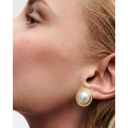 Pendientes Dorados Clip Halo 18262.01.1.e000