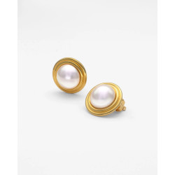 Pendientes Dorados Clip Halo 18262.01.1.e000