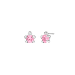 Pendientes Tortuga Plata de Ley 925 con Circonita Rosa D03601/DN