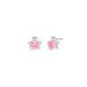 Pendientes Tortuga Plata de Ley 925 con Circonita Rosa D03601/DN