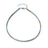 Collar Tubogas Acero con Cordón Enroscado - Colección Laura Escanes