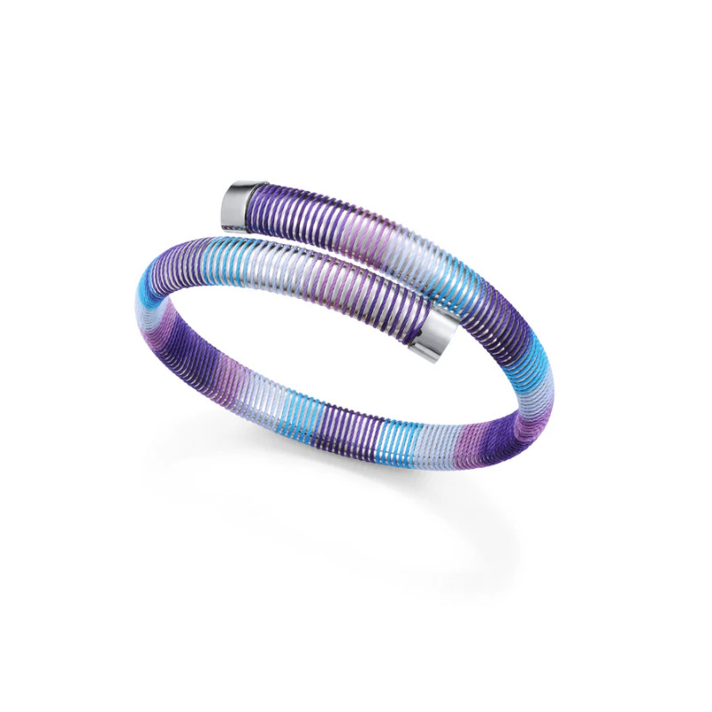 Pulsera Tubogas Flexible Abierta con Cordón Enroscado - Colección Laura Escanes