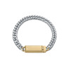 Pulsera de Cadena de Acero con Placa IP Dorado - Colección Abraham Mateo