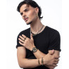 Pulsera de Cadena de Acero con Placa IP Dorado - Colección Abraham Mateo