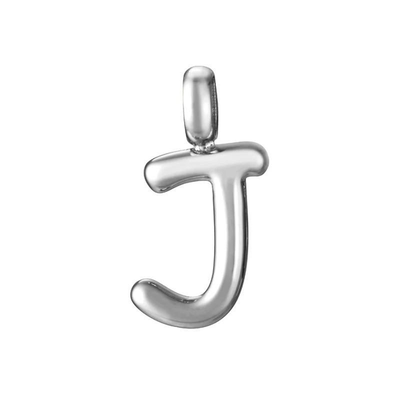 Colgante de Acero Letra J Minimalista de Diseño Limpio y Versátil