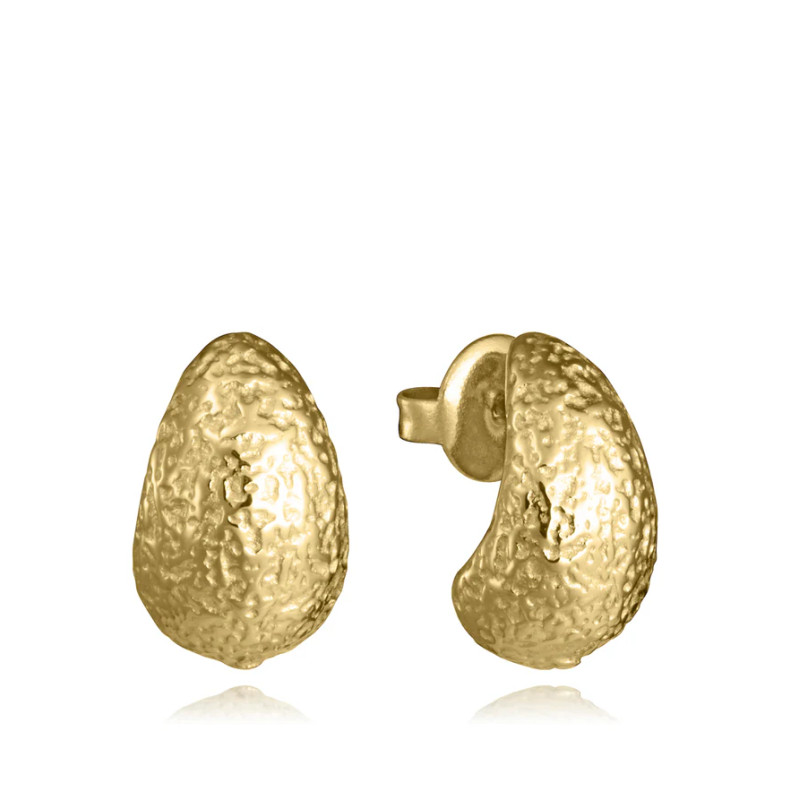 Pendientes Viceroy APendientes de Mujer de Acero IP Dorado con Volumen, Textura y Diseño Sofisticadocero Dorado 14368e01012