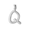 Colgante de Acero Letra Q de Diseño Minimalista y Esencia Personal