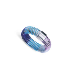 Anillo Laura Escanes de Acero Tubogas con Cordón Enroscado