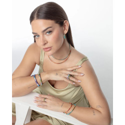 Anillo Laura Escanes de Acero Tubogas con Cordón Enroscado