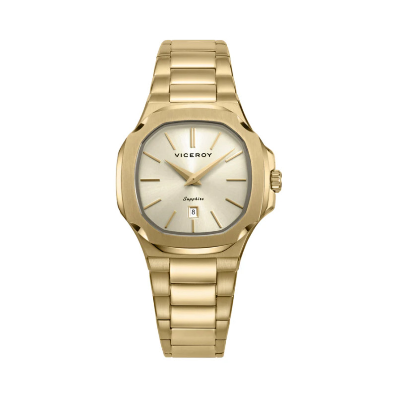 Reloj de Mujer Laura Escanes en Acero IP Dorado y Cristal de Zafiro