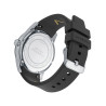 Reloj de Hombre Abraham Mateo Bitono en Acero, IP Negro y Silicona