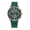 Reloj Cronógrafo de Hombre Abraham Mateo Bitono en Acero, IP Verde y Silicona