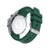 Reloj Cronógrafo de Hombre Abraham Mateo Bitono en Acero, IP Verde y Silicona