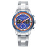 Reloj Cronógrafo de Hombre Abraham Mateo Bitono en Acero e IP Azul