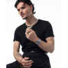Reloj Cronógrafo de Hombre Abraham Mateo Bitono en Acero e IP Azul