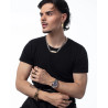 Reloj Cronógrafo de Hombre Abraham Mateo Bitono en Acero e IP Azul