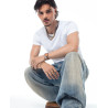 Anillo de Hombre Abraham Mateo Tipo Sello en Acero IP Dorado
