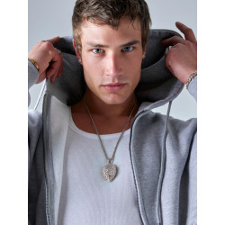 Collar de Hombre Marea León con Circonitas