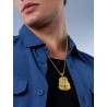 Collar de Hombre Marea Jewels Cristo Dorado con Circonitas