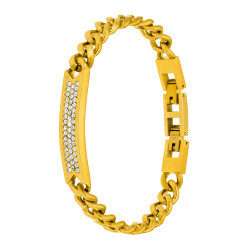 Pulsera de Hombre Marea Jewels Cadena Dorada con Placa